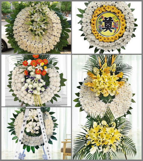 山西长治平顺县阳高乡岗圪道村花圈速递